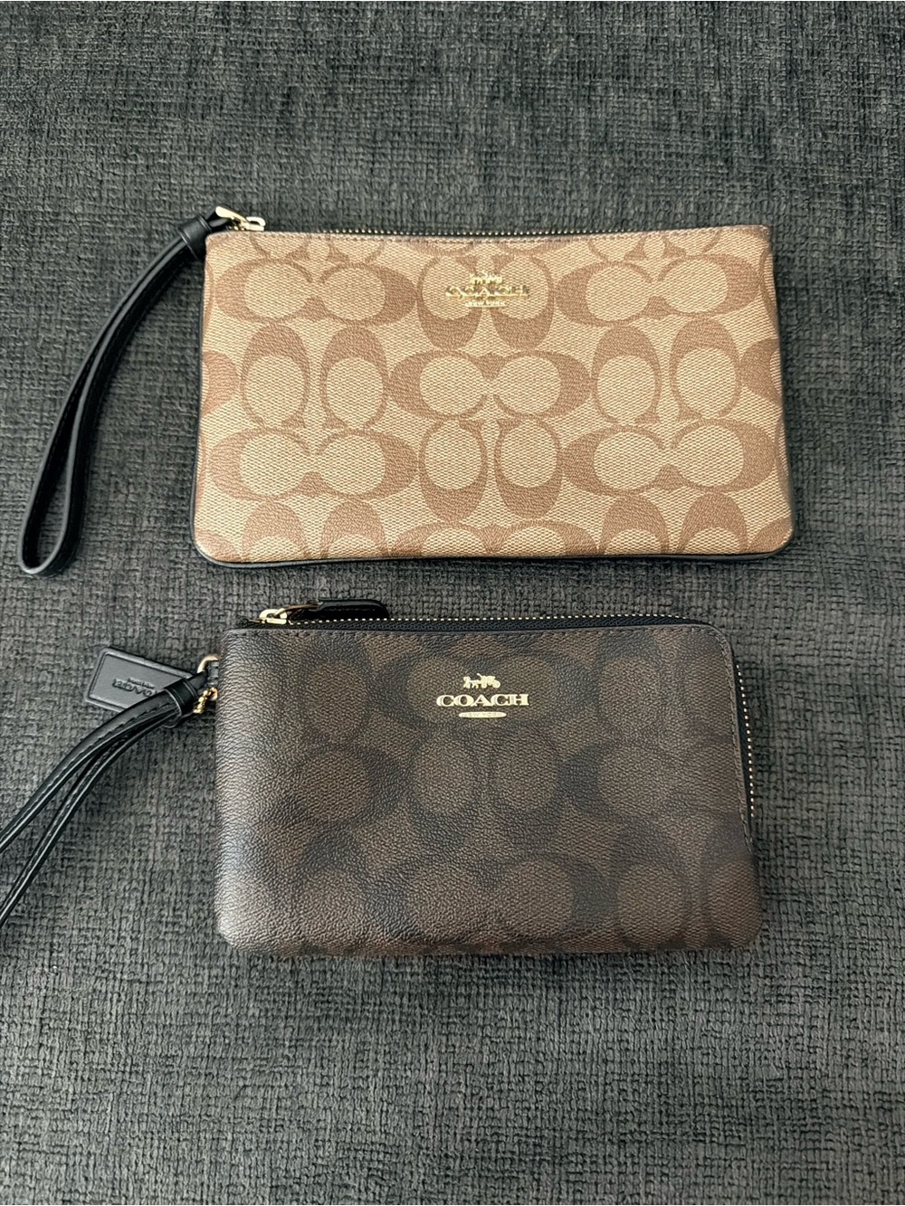 Coach Signature Double Wristlet Bundle